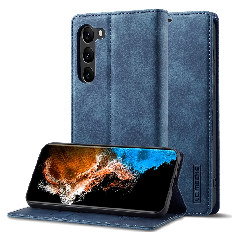 For Samsung Galaxy S23 5G LC.IMEEKE Strong Magnetism Ultra-thin Matte Leather Phone Case(Blue)
For Samsung Galaxy S23 5G LC.IMEEKE Strong Magnetism Ultra-thin Matte Leather Phone Case(Blue)