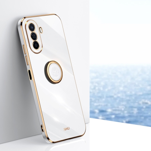 For Huawei Enjoy 50 XINLI Straight Edge 6D Electroplate TPU Phone Case with Ring Holder(White)
For Huawei Enjoy 50 XINLI Straight Edge 6D Electroplate TPU Phone Case with Ring Holder(White)