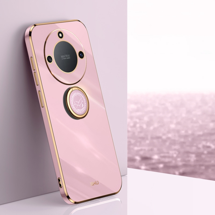 For Honor X40 XINLI Straight Edge 6D Electroplate TPU Phone Case with Ring Holder(Cherry Purple)
For Honor X40 XINLI Straight Edge 6D Electroplate TPU Phone Case with Ring Holder(Cherry Purple)