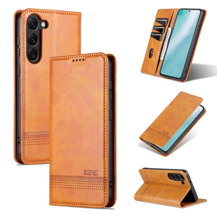 For Samsung Galaxy S23 5G AZNS Magnetic Calf Texture Flip Leather Phone Case(Light Brown)
For Samsung Galaxy S23 5G AZNS Magnetic Calf Texture Flip Leather Phone Case(Light Brown)