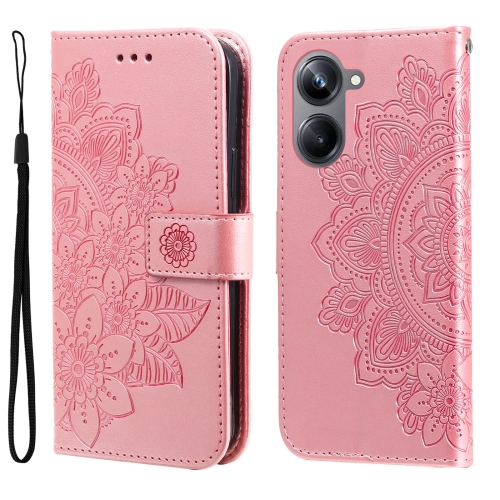 For Realme 10 4G Global 7-petal Flowers Embossing Leather Phone Case(Rose Gold)
For Realme 10 4G Global 7-petal Flowers Embossing Leather Phone Case(Rose Gold)
