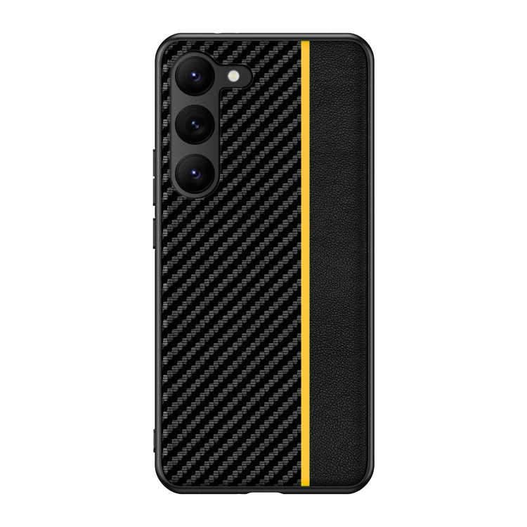 For Samsung Galaxy S23+ 5G Ultra-thin Carbon Fiber Texture Splicing Phone Case(Yellow)
For Samsung Galaxy S23+ 5G Ultra-thin Carbon Fiber Texture Splicing Phone Case(Yellow)