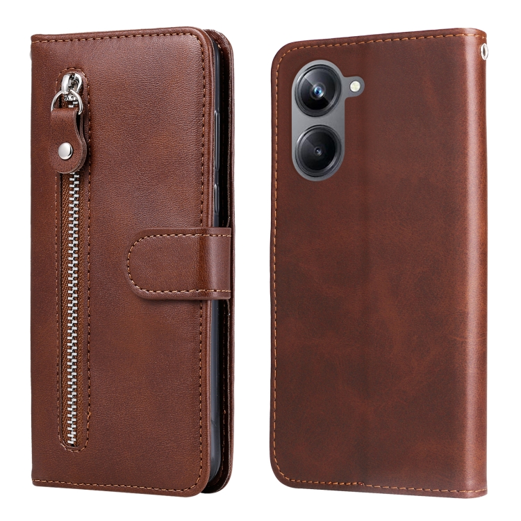 For Realme 10 Pro 5G Calf Texture Zipper Leather Phone Case(Brown)
For Realme 10 Pro 5G Calf Texture Zipper Leather Phone Case(Brown)