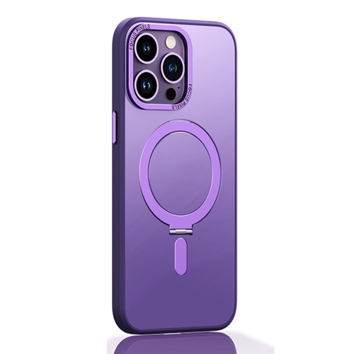 For iPhone 14 Pro Max Skin Feel MagSafe Shockproof Protective Phone Case with Holder(Purple)
For iPhone 14 Pro Max Skin Feel MagSafe Shockproof Protective Phone Case with Holder(Purple)