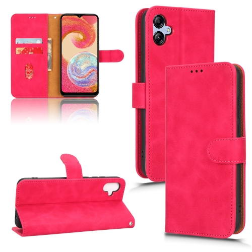 For Samsung Galaxy A04e Skin Feel Magnetic Flip Leather Phone Case(Rose Red)
For Samsung Galaxy A04e Skin Feel Magnetic Flip Leather Phone Case(Rose Red)