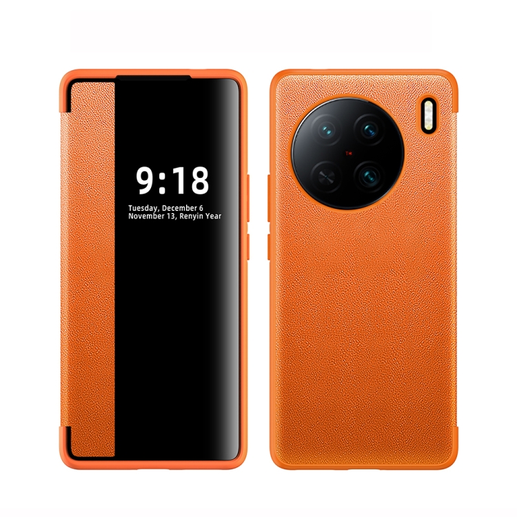For vivo X90 Pro Magnetic Side Window View Shockproof Horizontal Flip Leather Case(Orange)
For vivo X90 Pro Magnetic Side Window View Shockproof Horizontal Flip Leather Case(Orange)