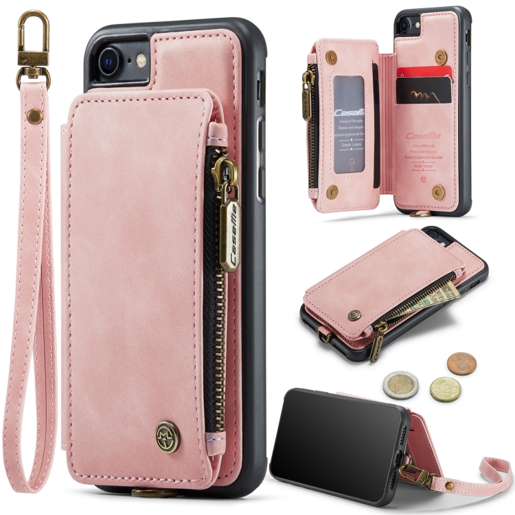For iPhone SE 2022 / SE 2020 / 7 / 8 CaseMe C20 Multifunctional RFID Leather Phone Case(Pink)
For iPhone SE 2022 / SE 2020 / 7 / 8 CaseMe C20 Multifunctional RFID Leather Phone Case(Pink)