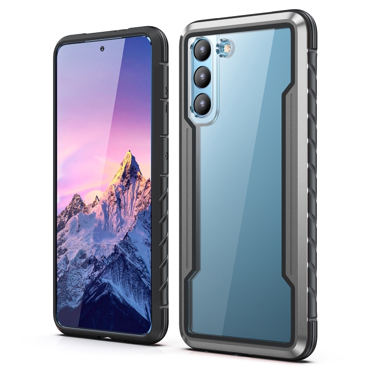 For Samsung Galaxy S22 5G iPAKY Thunder Series Aluminum Frame + TPU Bumper + Clear PC Shockproof Phone Case(Black + Grey)
For Samsung Galaxy S22 5G iPAKY Thunder Series Aluminum Frame + TPU Bumper + Clear PC Shockproof Phone Case(Black + Grey)