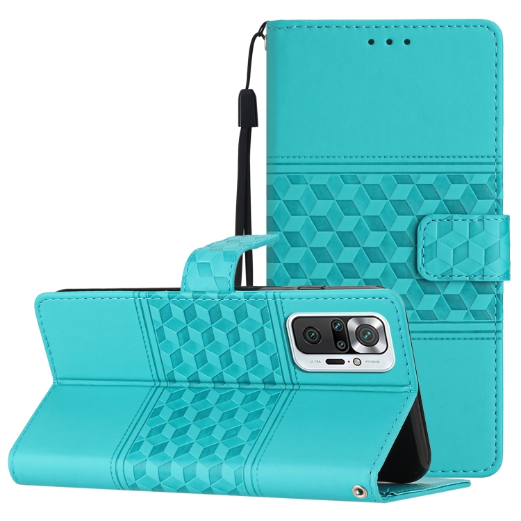 For Xiaomi Redmi Note 10 Pro / 10 Pro Max Diamond Embossed Skin Feel Leather Phone Case with Lanyard(Blue)
For Xiaomi Redmi Note 10 Pro / 10 Pro Max Diamond Embossed Skin Feel Leather Phone Case with Lanyard(Blue)