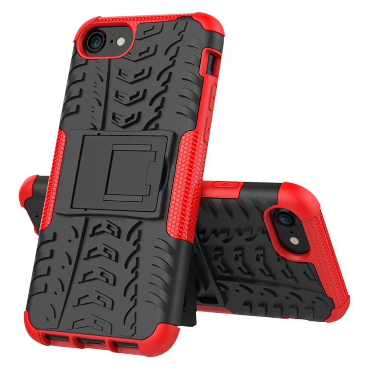 For iPhone SE 2022 / SE 2020 Tire Texture Shockproof TPU+PC Protective Case with Holder(Red)
For iPhone SE 2022 / SE 2020 Tire Texture Shockproof TPU+PC Protective Case with Holder(Red)