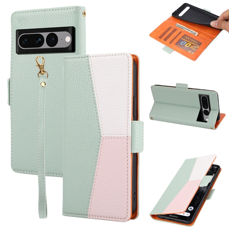 For Google Pixel 7 Pro 5G Litchi Texture Color Matching Leather Phone Case(Green)
For Google Pixel 7 Pro 5G Litchi Texture Color Matching Leather Phone Case(Green)