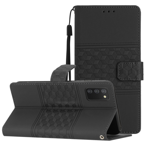 For Samsung Galaxy A02s EU Edition Diamond Embossed Skin Feel Leather Phone Case with Lanyard(Black)
For Samsung Galaxy A02s EU Edition Diamond Embossed Skin Feel Leather Phone Case with Lanyard(Black)