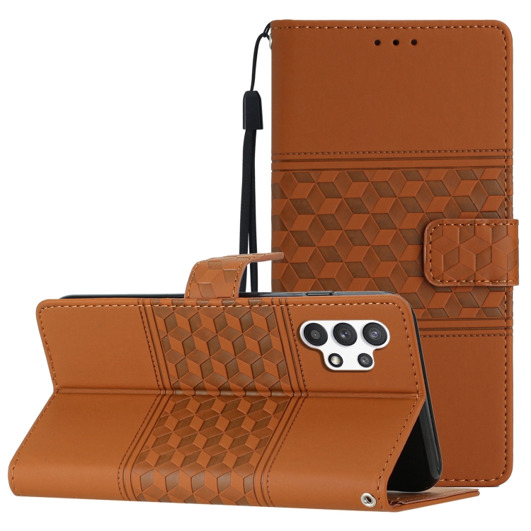 For Samsung Galaxy A13 4G Diamond Embossed Skin Feel Leather Phone Case with Lanyard(Brown)
For Samsung Galaxy A13 4G Diamond Embossed Skin Feel Leather Phone Case with Lanyard(Brown)