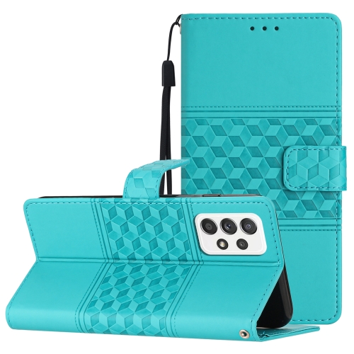 For Samsung Galaxy A33 Diamond Embossed Skin Feel Leather Phone Case with Lanyard(Blue)
For Samsung Galaxy A33 Diamond Embossed Skin Feel Leather Phone Case with Lanyard(Blue)
