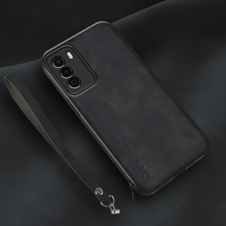 For Huawei Enjoy 30e Lamba Skin Feel Leather Back Phone Case with Strap(Black)
For Huawei Enjoy 30e Lamba Skin Feel Leather Back Phone Case with Strap(Black)