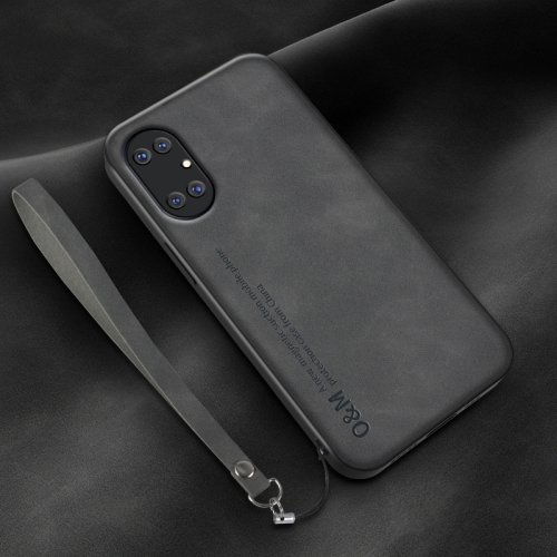 For Huawei P50 Pro Lamba Skin Feel Leather Back Phone Case with Strap(Dark Grey)
For Huawei P50 Pro Lamba Skin Feel Leather Back Phone Case with Strap(Dark Grey)
