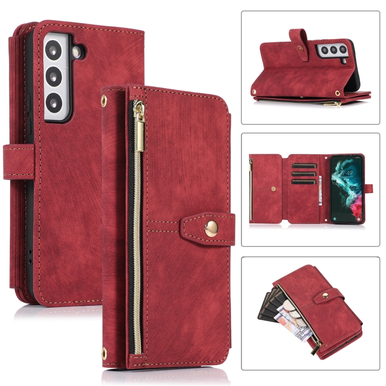 For Samsung Galaxy S23 5G Dream 9-Card Wallet Zipper Bag Leather Phone Case(Red)
For Samsung Galaxy S23 5G Dream 9-Card Wallet Zipper Bag Leather Phone Case(Red)