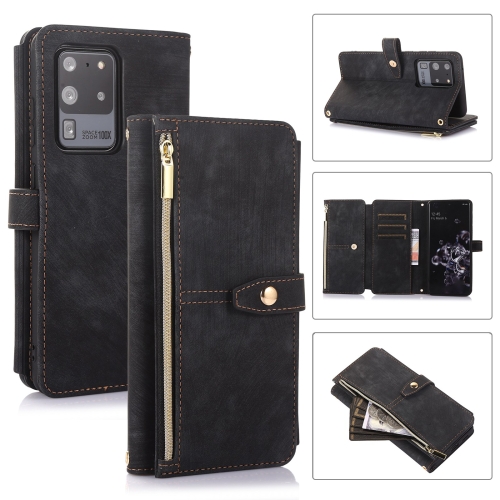 For Samsung Galaxy S20 Ultra Dream 9-Card Wallet Zipper Bag Leather Phone Case(Black)
For Samsung Galaxy S20 Ultra Dream 9-Card Wallet Zipper Bag Leather Phone Case(Black)