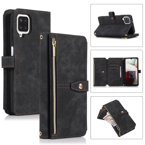 For Samsung Galaxy A12 4G / 5G Dream 9-Card Wallet Zipper Bag Leather Phone Case(Black)
For Samsung Galaxy A12 4G / 5G Dream 9-Card Wallet Zipper Bag Leather Phone Case(Black)