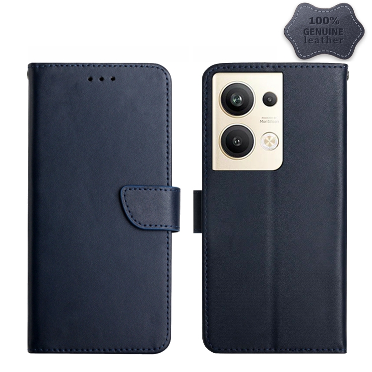For OPPO Reno9 Pro+ HT02 Genuine Leather Fingerprint-proof Flip Phone Case(Blue)
For OPPO Reno9 Pro+ HT02 Genuine Leather Fingerprint-proof Flip Phone Case(Blue)