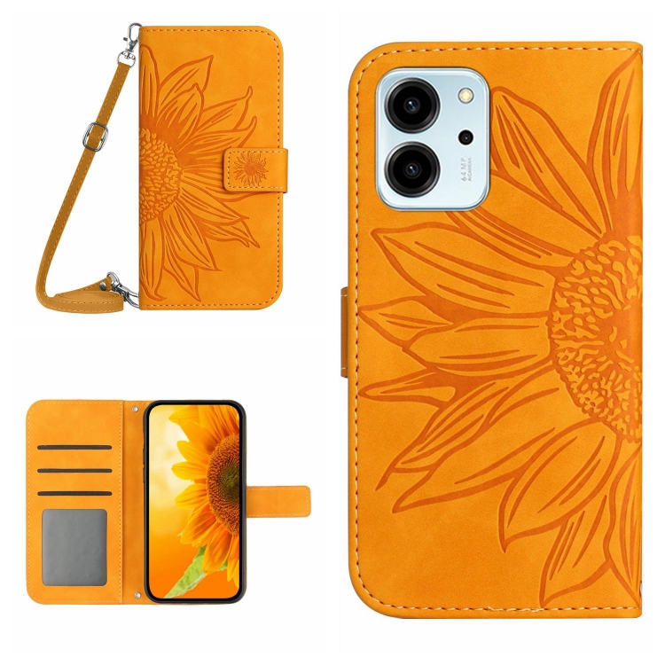 For Honor 80 SE HT04 Skin Feel Sun Flower Embossed Flip Leather Phone Case with Lanyard(Yellow)
For Honor 80 SE HT04 Skin Feel Sun Flower Embossed Flip Leather Phone Case with Lanyard(Yellow)