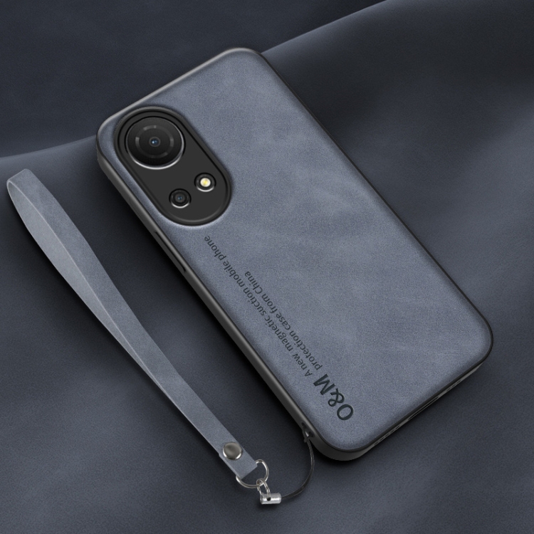 For Honor Play 30 Plus Lamba Skin Feel Leather Back Phone Case with Strap(Blue)
For Honor Play 30 Plus Lamba Skin Feel Leather Back Phone Case with Strap(Blue)