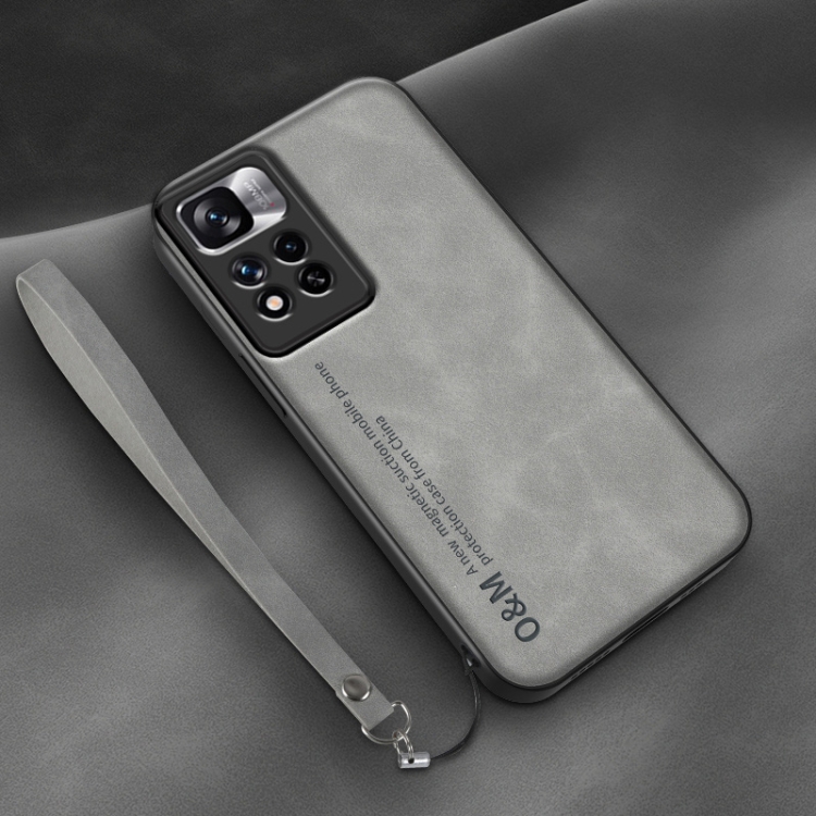 For Xiaomi Redmi Note 11 Lamba Skin Feel Leather Back Phone Case with Strap(Space Grey)
For Xiaomi Redmi Note 11 Lamba Skin Feel Leather Back Phone Case with Strap(Space Grey)