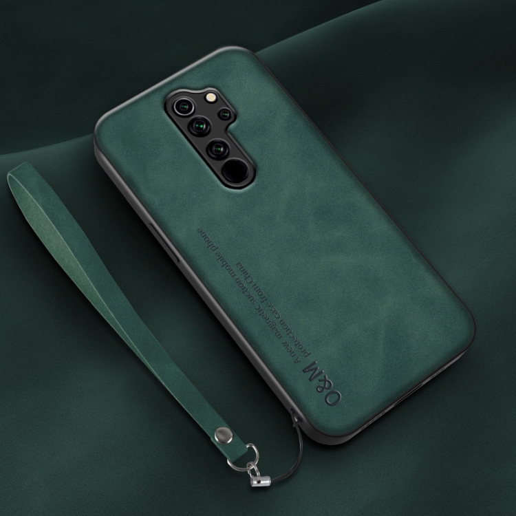 For Xiaomi Redmi Note 8 Pro Lamba Skin Feel Leather Back Phone Case with Strap(Deep Green)
For Xiaomi Redmi Note 8 Pro Lamba Skin Feel Leather Back Phone Case with Strap(Deep Green)
