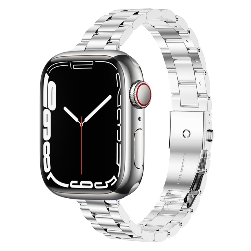 Small Waist Stainless Steel Watch Band For Apple Watch Series 9&8&7 41mm / SE 3&SE 2&6&SE&5&4 40mm / 3&2&1 38mm(Silver)
Small Waist Stainless Steel Watch Band For Apple Watch Series 9&8&7 41mm / SE 3&SE 2&6&SE&5&4 40mm / 3&2&1 38mm(Silver)