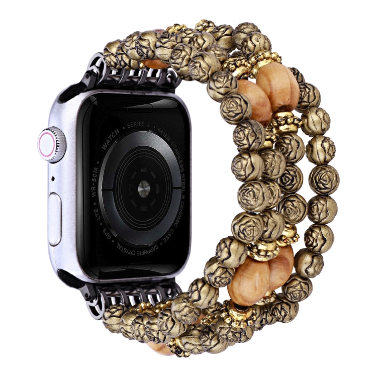 Rose Beads Watch Band For Apple Watch Series 8&7 41mm / SE 2&6&SE&5&4 40mm / 3&2&1 38mm(Rose Wood Beads)
Rose Beads Watch Band For Apple Watch Series 8&7 41mm / SE 2&6&SE&5&4 40mm / 3&2&1 38mm(Rose Wood Beads)