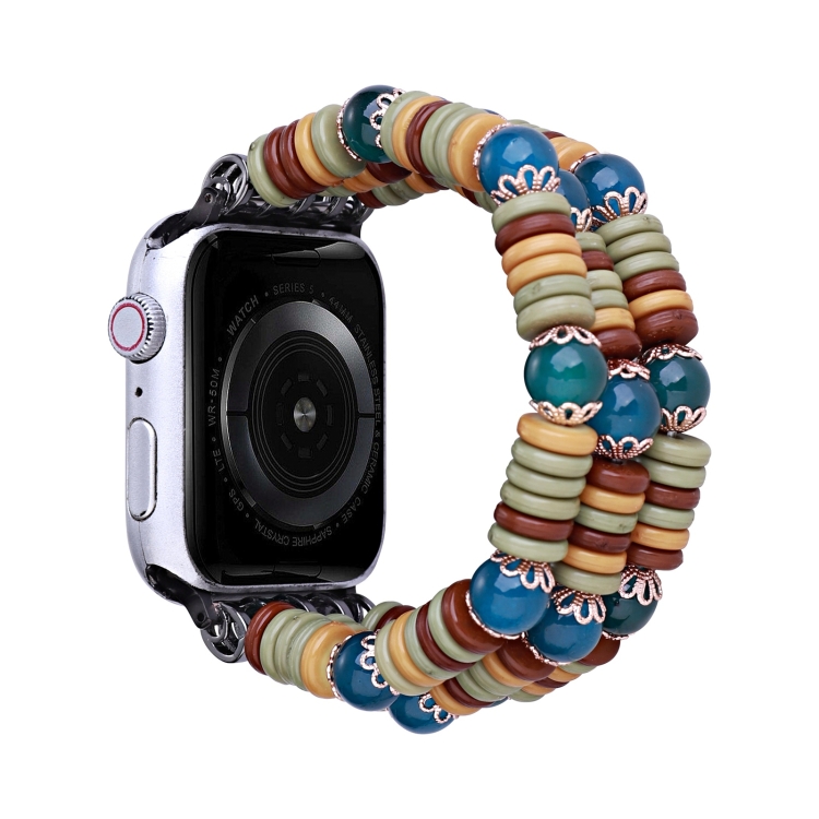 Pieces Beads Watch Band For Apple Watch Series 8&7 41mm / SE 2&6&SE&5&4 40mm / 3&2&1 38mm(Blue)
Pieces Beads Watch Band For Apple Watch Series 8&7 41mm / SE 2&6&SE&5&4 40mm / 3&2&1 38mm(Blue)