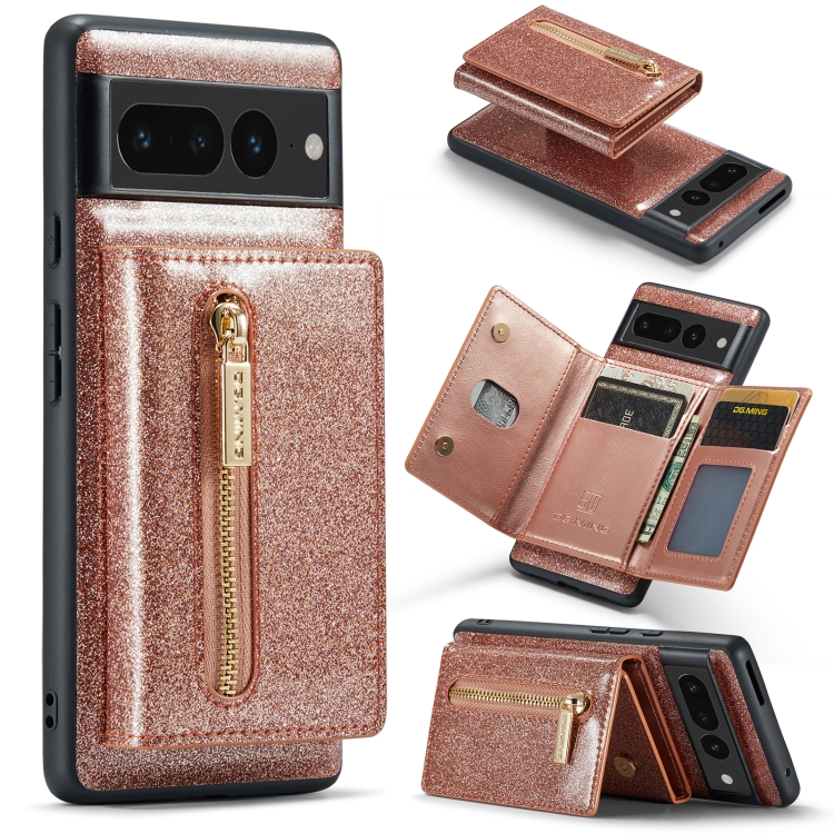 For Google Pixel 7 Pro DG.MING M3 Series Glitter Powder Card Bag Leather Case(Rose Gold)
For Google Pixel 7 Pro DG.MING M3 Series Glitter Powder Card Bag Leather Case(Rose Gold)