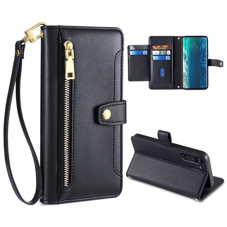For Motorola Edge Sheep Texture Cross-body Zipper Wallet Leather Phone Case(Black)
For Motorola Edge Sheep Texture Cross-body Zipper Wallet Leather Phone Case(Black)