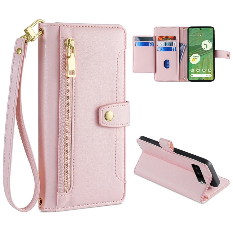 For Google Pixel 7 5G Sheep Texture Cross-body Zipper Wallet Leather Phone Case(Pink)
For Google Pixel 7 5G Sheep Texture Cross-body Zipper Wallet Leather Phone Case(Pink)