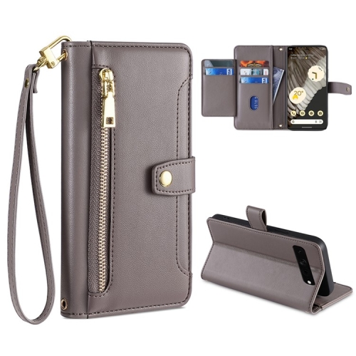 For Google Pixel 7 Pro Sheep Texture Cross-body Zipper Wallet Leather Phone Case(Grey)
For Google Pixel 7 Pro Sheep Texture Cross-body Zipper Wallet Leather Phone Case(Grey)