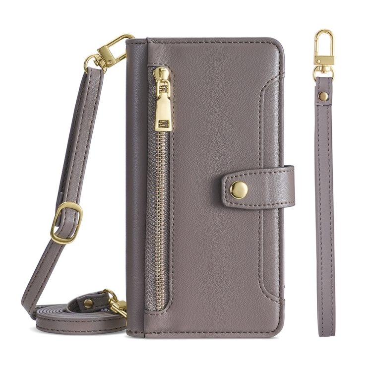 For Meizu Note 9 Sheep Texture Cross-body Zipper Wallet Leather Phone Case(Grey)
For Meizu Note 9 Sheep Texture Cross-body Zipper Wallet Leather Phone Case(Grey)