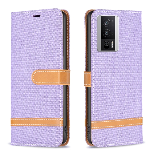 For Xiaomi Redmi K60 / K60 Pro Color Block Denim Texture Leather Phone Case(Purple)
For Xiaomi Redmi K60 / K60 Pro Color Block Denim Texture Leather Phone Case(Purple)