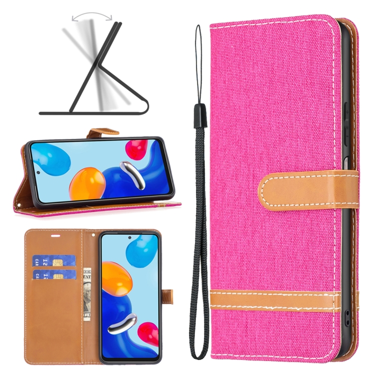 For Xiaomi Redmi Note 12S 4G / Note 11 Color Block Denim Texture Leather Phone Case(Rose Red)
For Xiaomi Redmi Note 12S 4G / Note 11 Color Block Denim Texture Leather Phone Case(Rose Red)