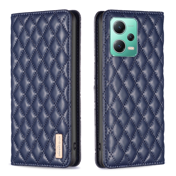 For Xiaomi Redmi Note 12 Global Diamond Lattice Magnetic Leather Flip Phone Case(Blue)
For Xiaomi Redmi Note 12 Global Diamond Lattice Magnetic Leather Flip Phone Case(Blue)