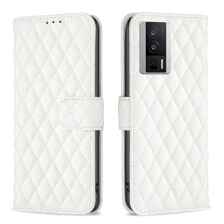 For Xiaomi Redmi K60 / K60 Pro Diamond Lattice Wallet Leather Flip Phone Case(White)
For Xiaomi Redmi K60 / K60 Pro Diamond Lattice Wallet Leather Flip Phone Case(White)