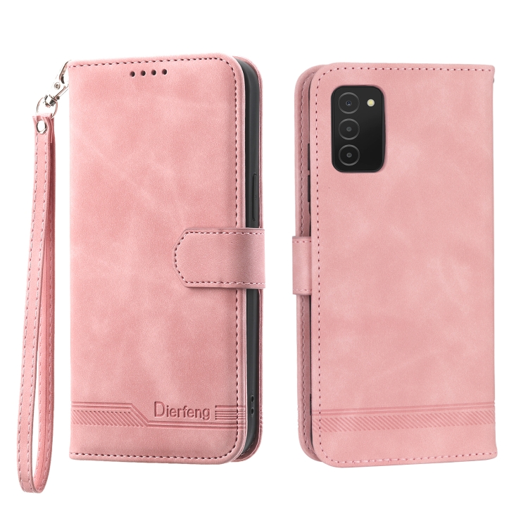 For Samsung Galaxy A03s 164mm Dierfeng Dream Line TPU + PU Leather Phone Case(Pink)
For Samsung Galaxy A03s 164mm Dierfeng Dream Line TPU + PU Leather Phone Case(Pink)