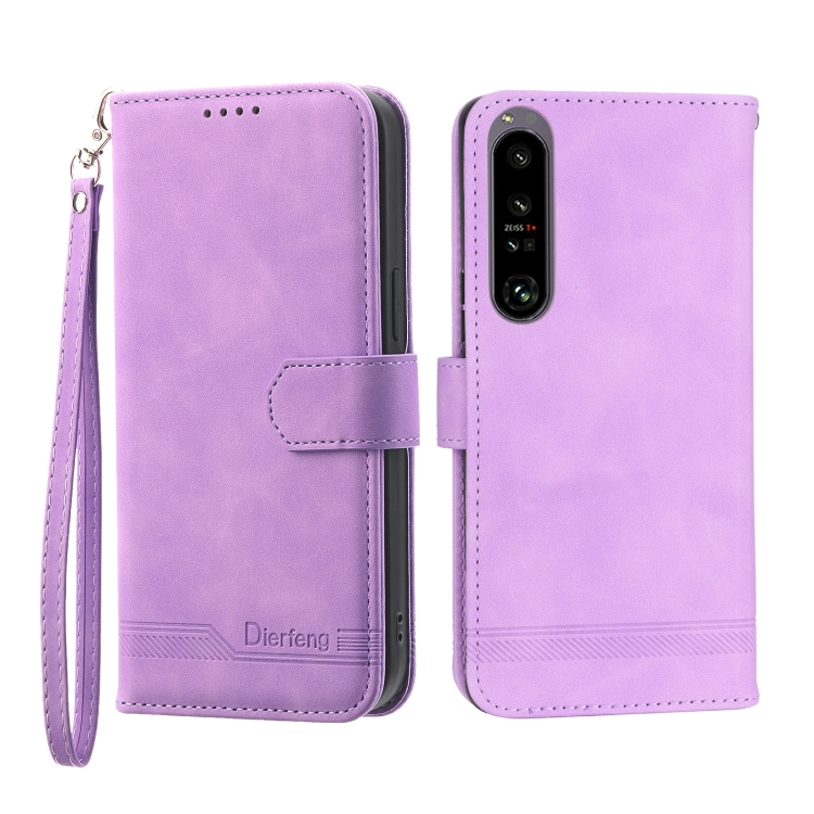 For Sony Xperia 10 IV Dierfeng Dream Line TPU + PU Leather Phone Case(Purple)
For Sony Xperia 10 IV Dierfeng Dream Line TPU + PU Leather Phone Case(Purple)