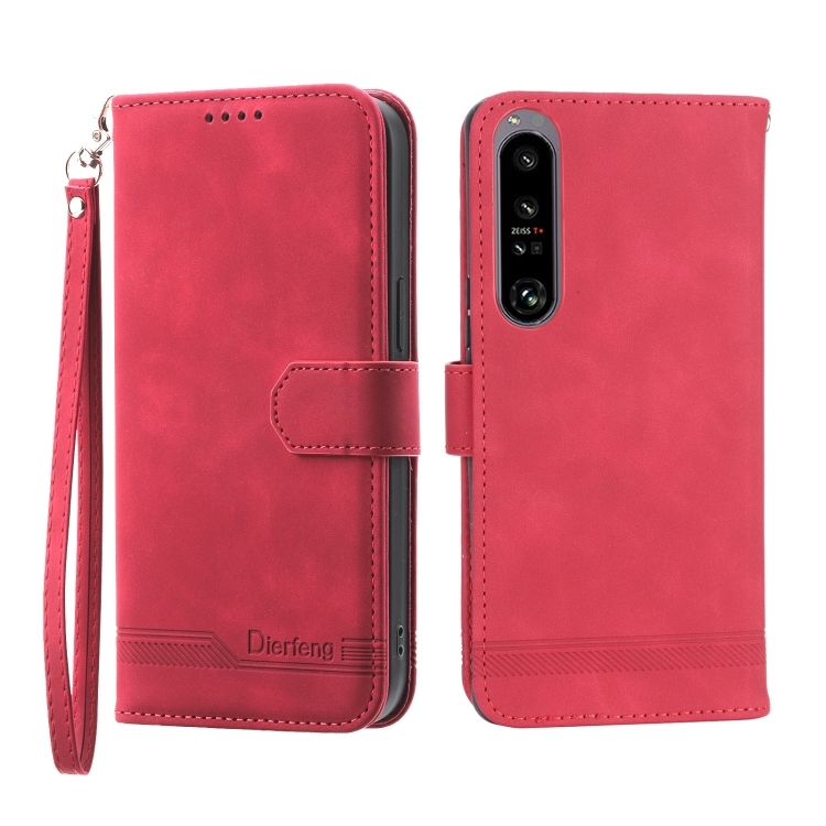 For Sony Xperia 5 IV Dierfeng Dream Line TPU + PU Leather Phone Case(Red)
For Sony Xperia 5 IV Dierfeng Dream Line TPU + PU Leather Phone Case(Red)