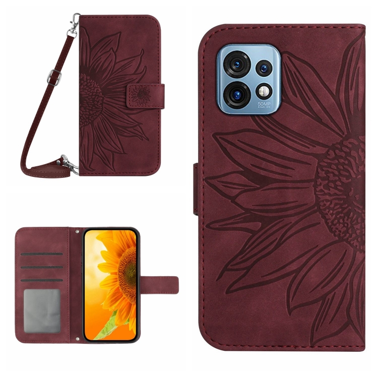 For Motorola Edge+ 2023 HT04 Skin Feel Sun Flower Embossed Flip Leather Phone Case with Lanyard(Wine Red)
For Motorola Edge+ 2023 HT04 Skin Feel Sun Flower Embossed Flip Leather Phone Case with Lanyard(Wine Red)