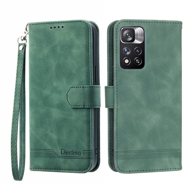 For Xiaomi Redmi Note 11 Pro Max Dierfeng Dream Line TPU + PU Leather Phone Case(Green)
For Xiaomi Redmi Note 11 Pro Max Dierfeng Dream Line TPU + PU Leather Phone Case(Green)