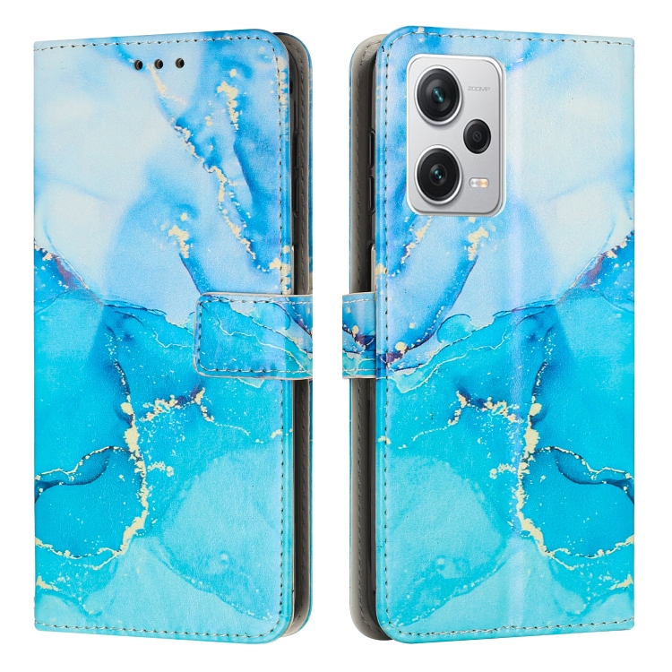 For Xiaomi Redmi Note 12 Pro 5G Global Painted Marble Pattern Leather Phone Case(Blue Green)
For Xiaomi Redmi Note 12 Pro 5G Global Painted Marble Pattern Leather Phone Case(Blue Green)
