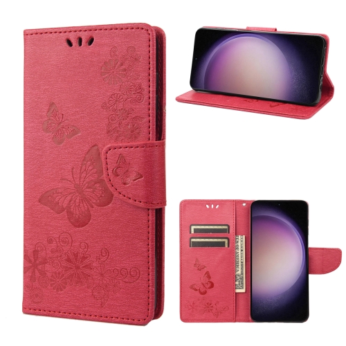 For Samsung Galaxy S23+ 5G Butterfly Embossed Horizontal Flip Leather Phone Case(Red)
For Samsung Galaxy S23+ 5G Butterfly Embossed Horizontal Flip Leather Phone Case(Red)