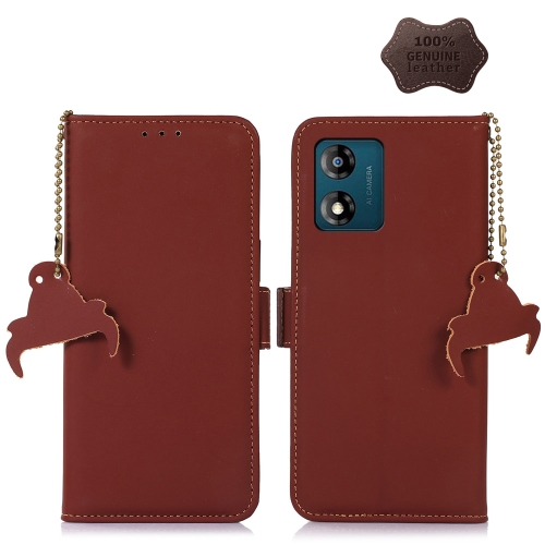 For Motorola Moto G53 5G Genuine Leather Magnetic RFID Leather Phone Case(Coffee)
For Motorola Moto G53 5G Genuine Leather Magnetic RFID Leather Phone Case(Coffee)