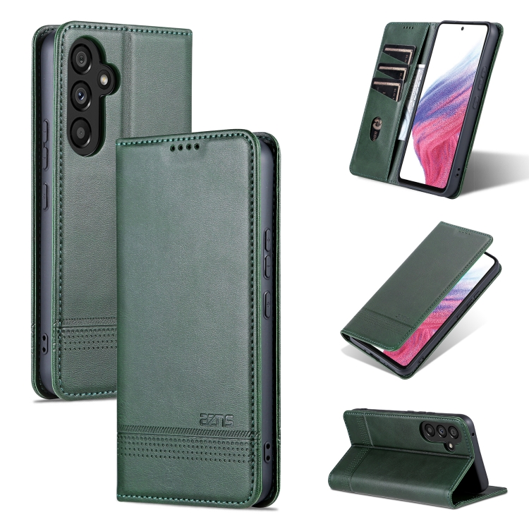 For Samsung Galaxy A34 5G AZNS Magnetic Calf Texture Flip Leather Phone Case(Dark Green)
For Samsung Galaxy A34 5G AZNS Magnetic Calf Texture Flip Leather Phone Case(Dark Green)