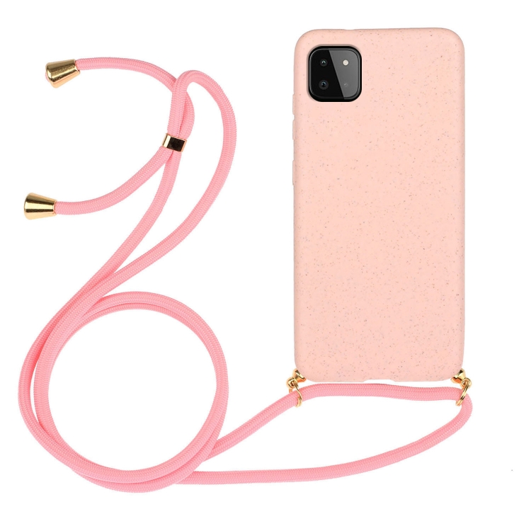 For Samsung Galaxy A22 5G Wheat Straw Material + TPU Phone Case with Lanyard(Pink)
For Samsung Galaxy A22 5G Wheat Straw Material + TPU Phone Case with Lanyard(Pink)